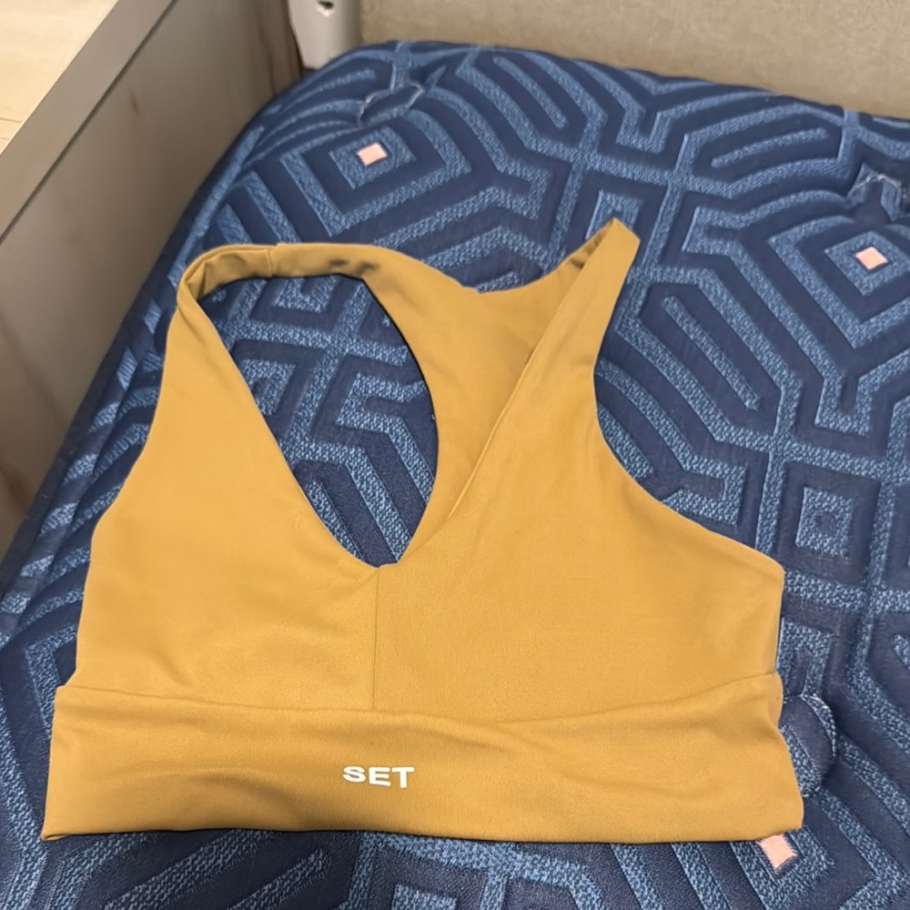 SET Active Mustard Sports Bra